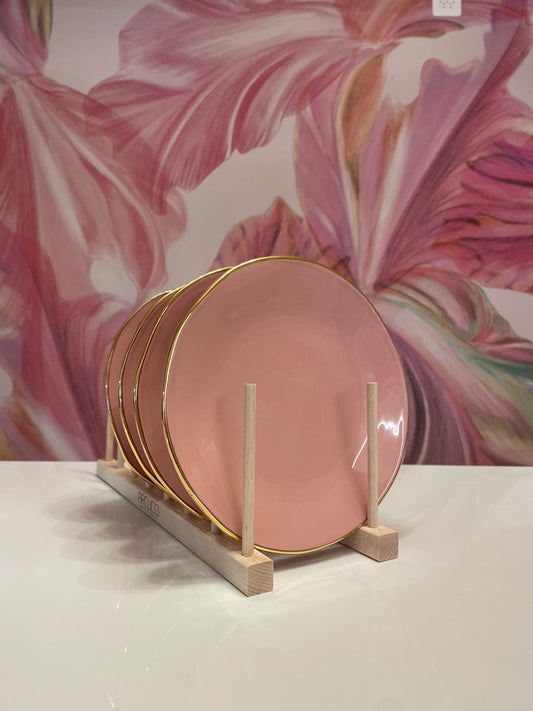 Arcucci Ceramic Dessert Plate Pink