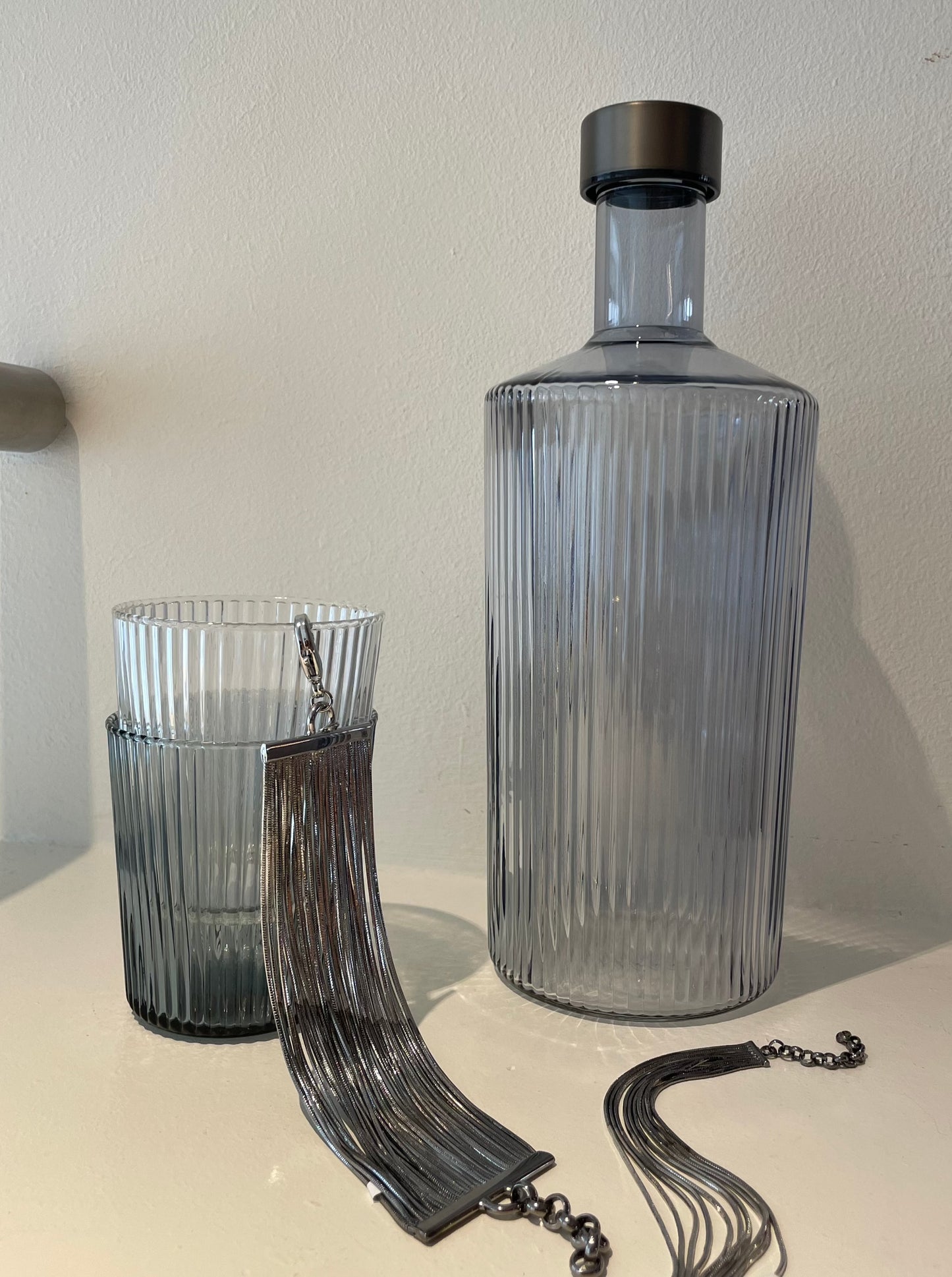 Iosselliani BC 181S/14 SS Multiwire Silver Brass Flat Bracelet