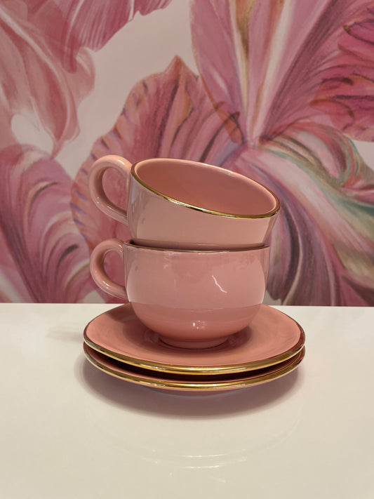 Arcucci Ceramic Breakfast Cup Pink