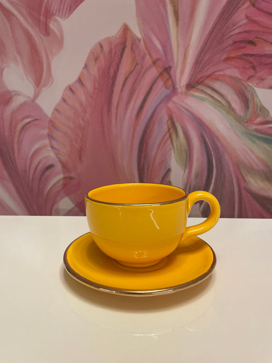 Arcucci Ceramic Breakfast Cup Yellow