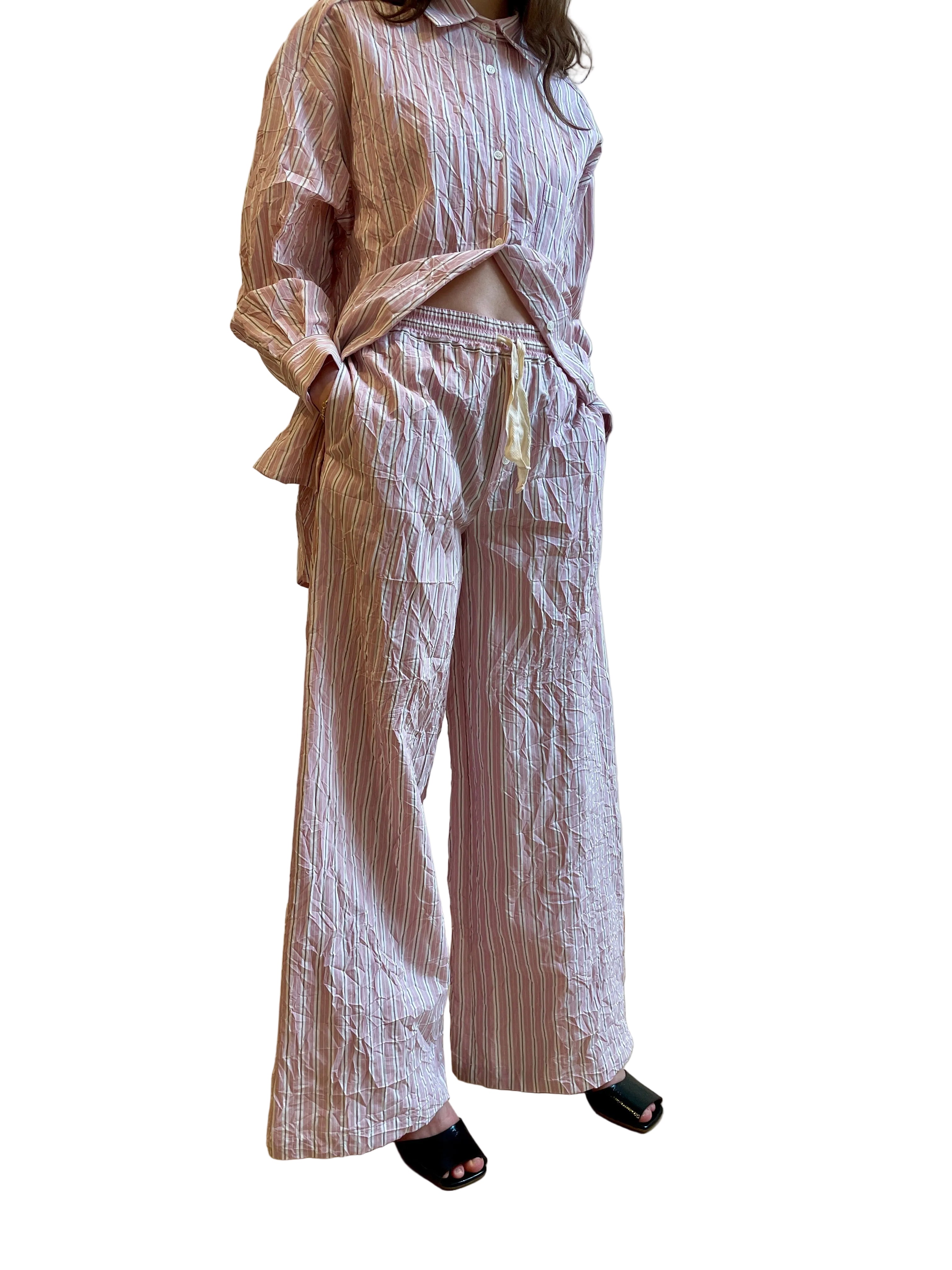 Roberto Collina Oversized Crinkled Trousers