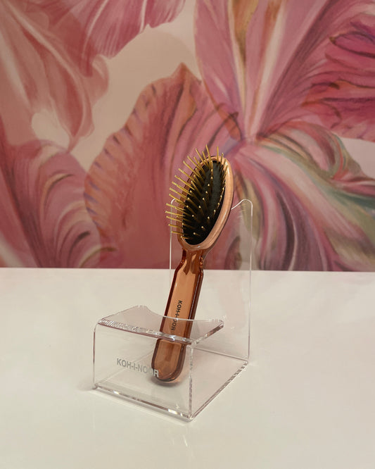 KOH-I-NOOR All Seasons with Gold Plated Metal Pins Hair Brush 8109RO/G