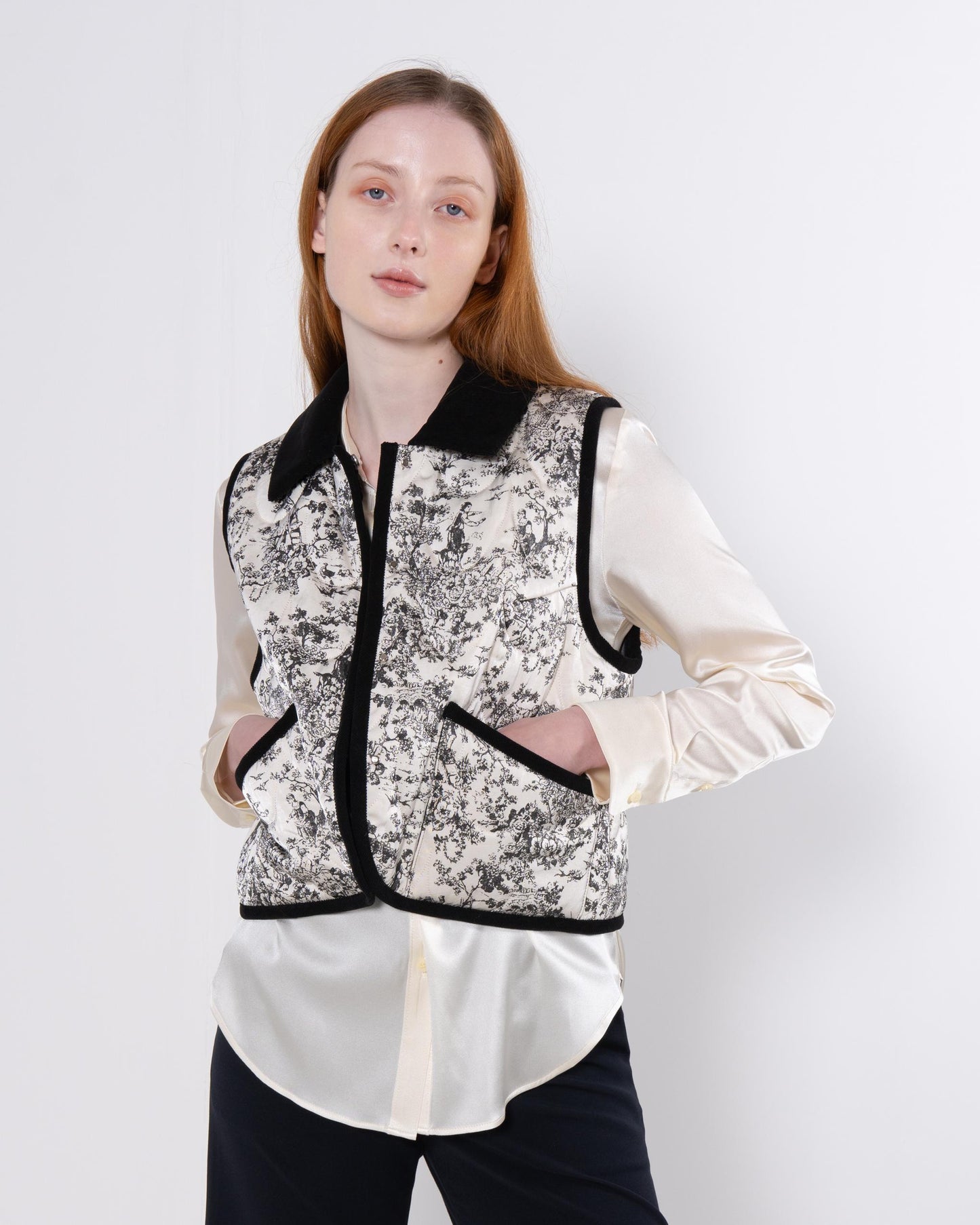 Emin + Paul Collar Pocket Vest JK3308