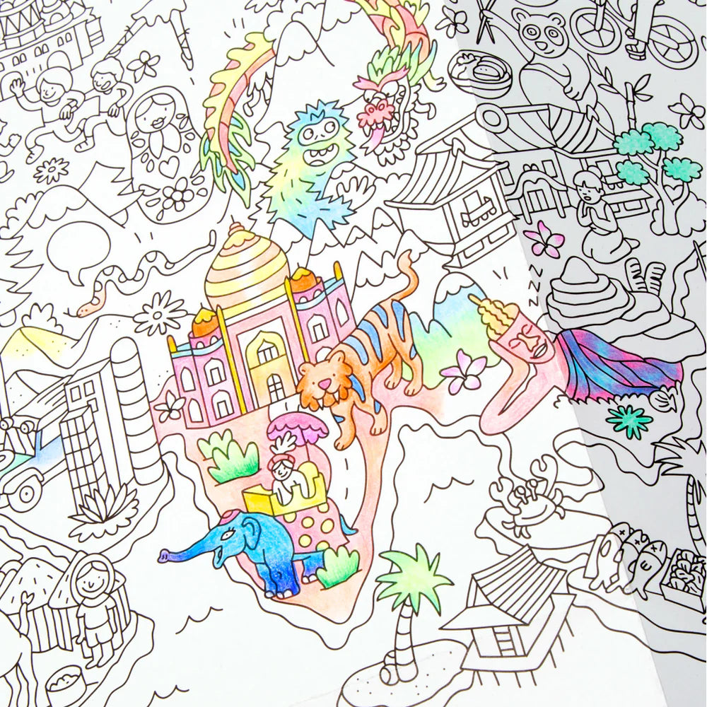 OMY Coloring Poster - Atlas