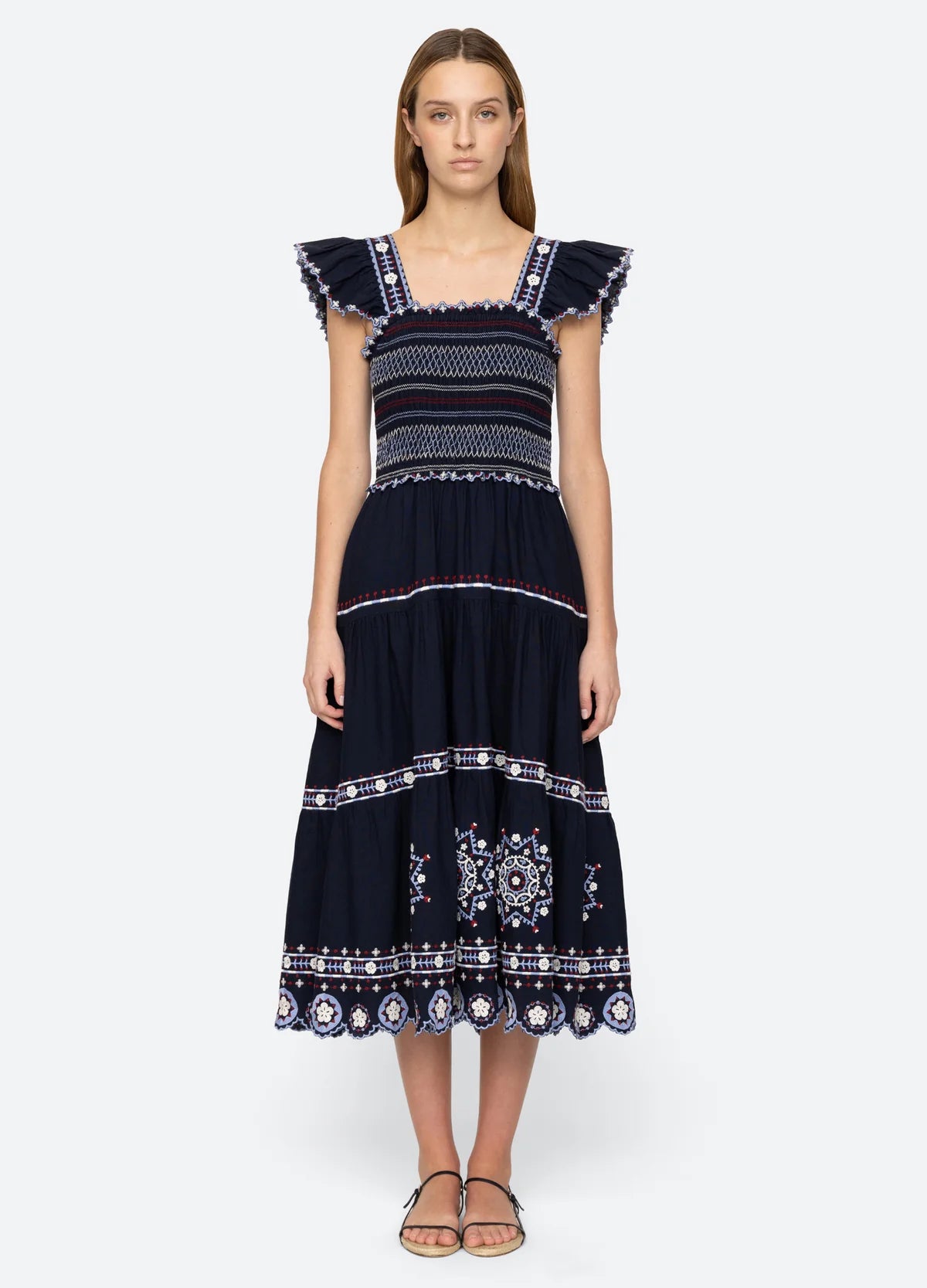 SEA NY Shaina Smocked Dress