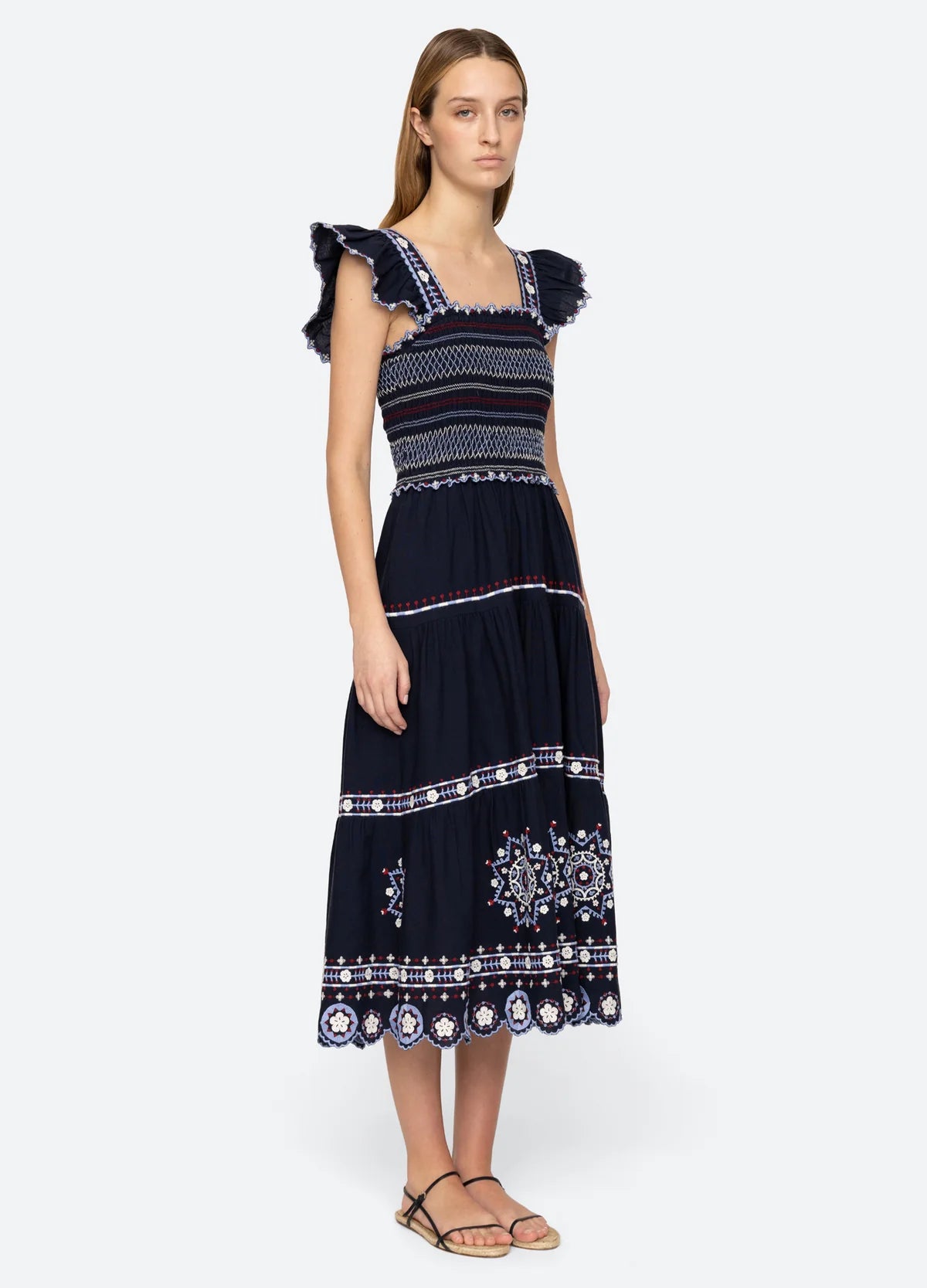 SEA NY Shaina Smocked Dress