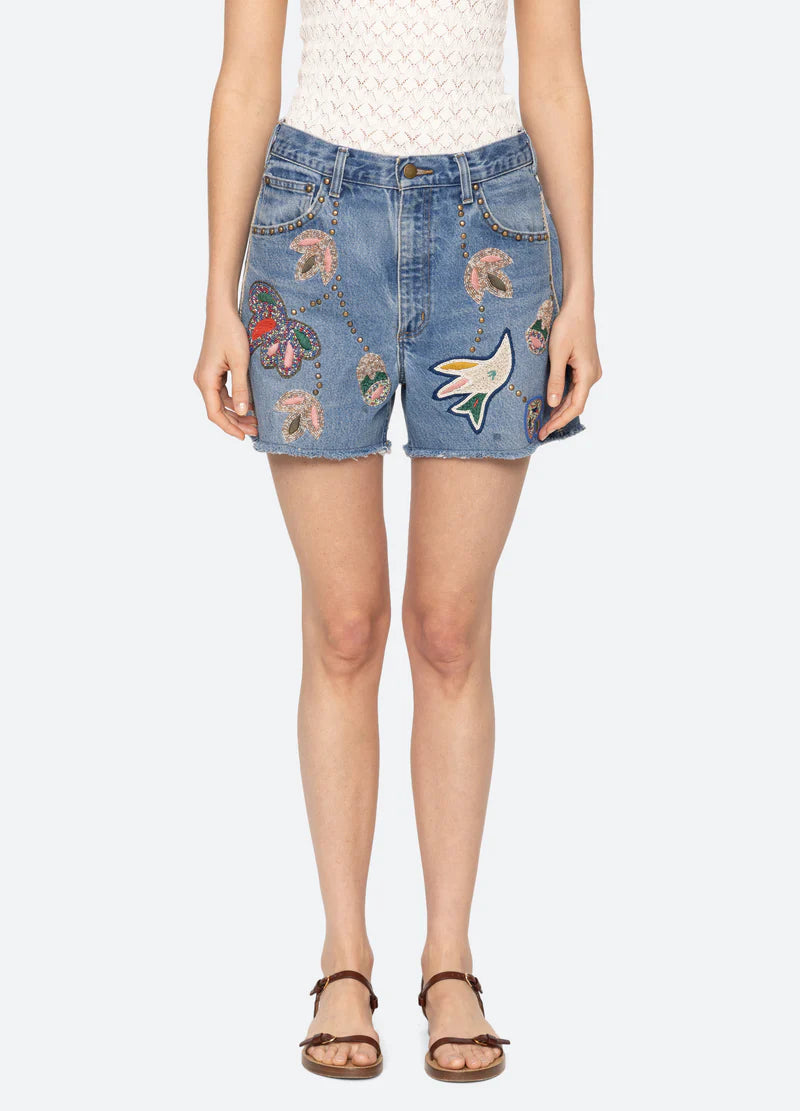 SEA NY Kara Shorts Denim