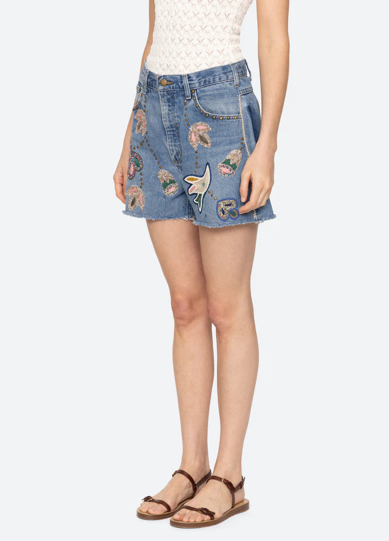 SEA NY Kara Shorts Denim
