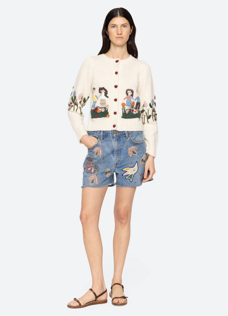 SEA NY Kara Shorts Denim