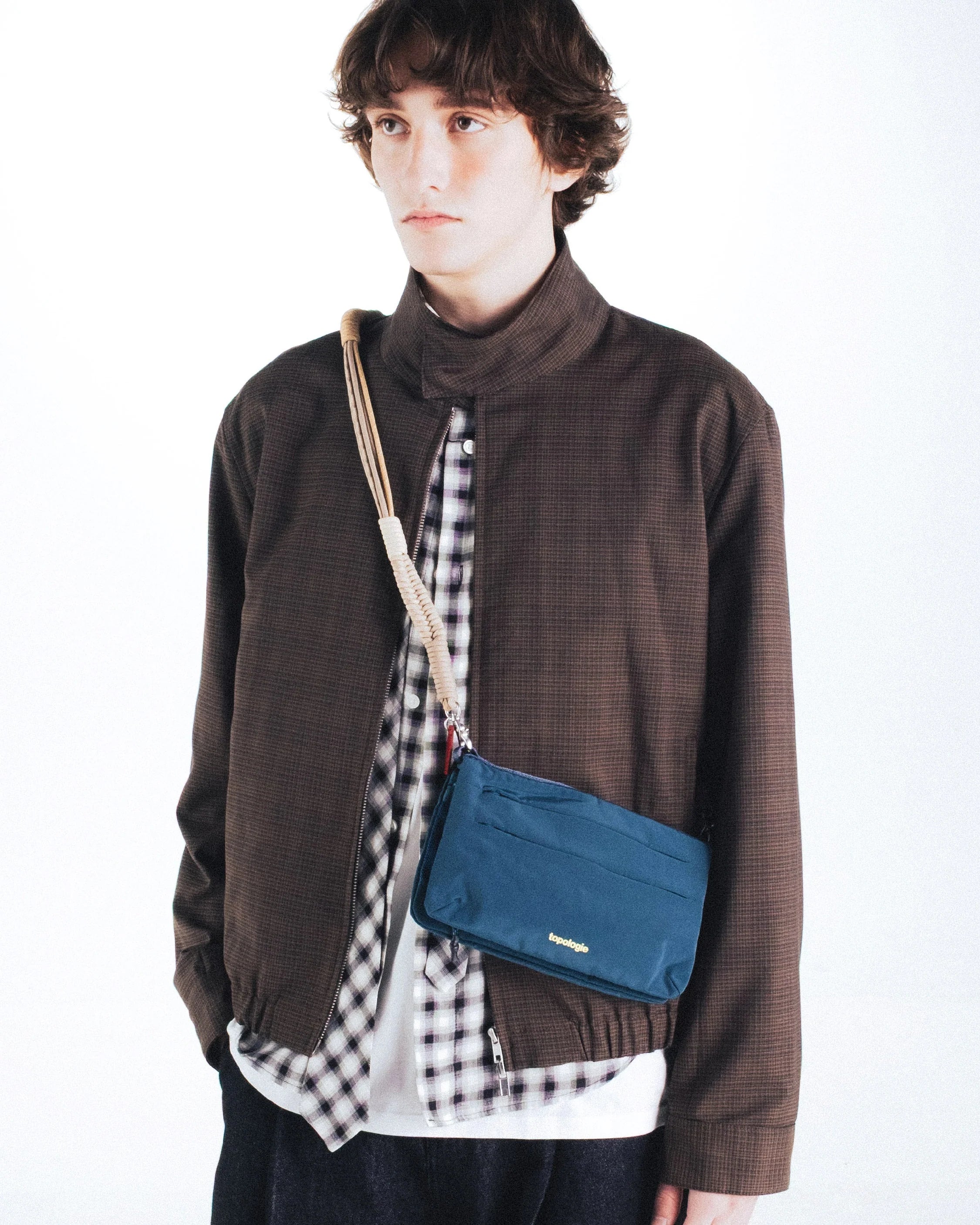 TOPOLOGIE Phone Sacoche 90 Deep Teal Tech sateen