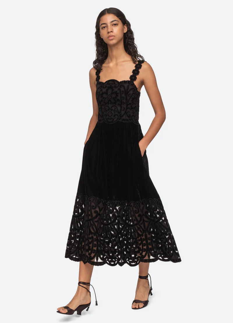 Sea NY Dana Embroidery Dress