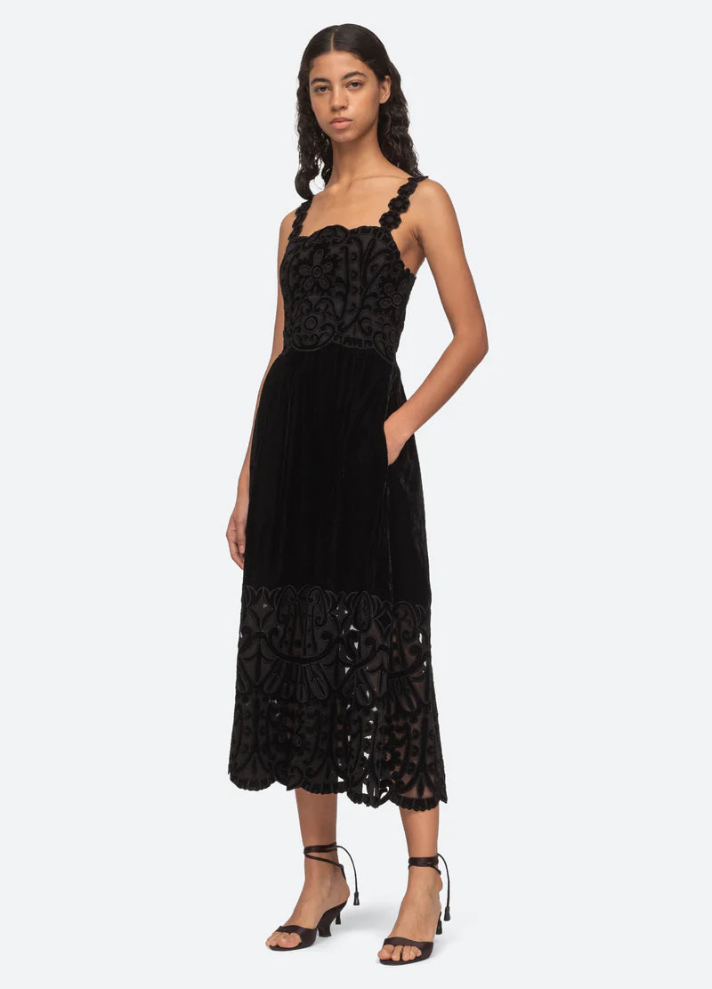Sea NY Dana Embroidery Dress