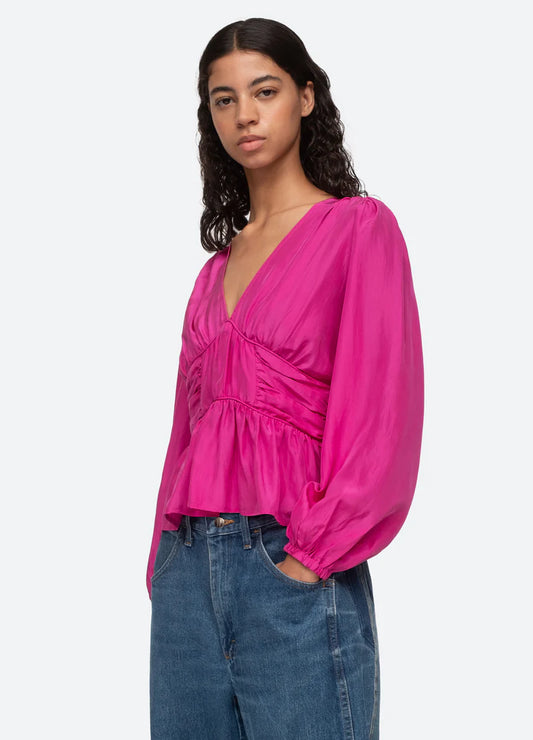 SEA NY Fabiola Habotai Top