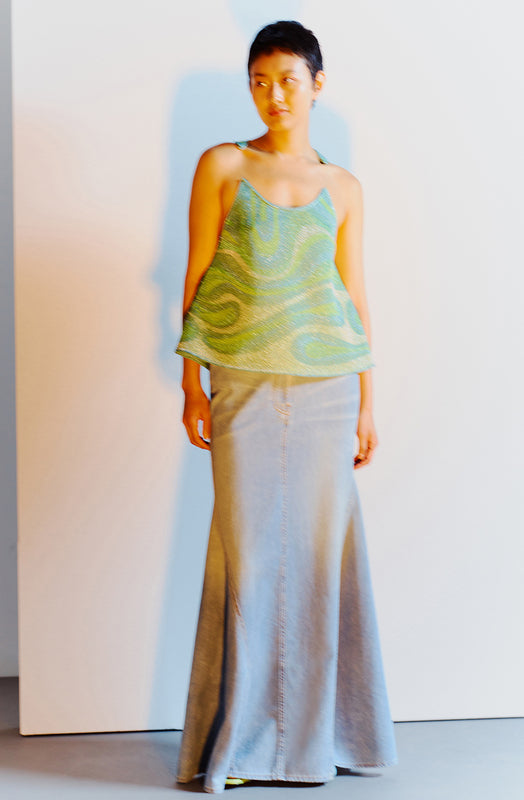 Circus Hotel Denim Skirt H4SY07