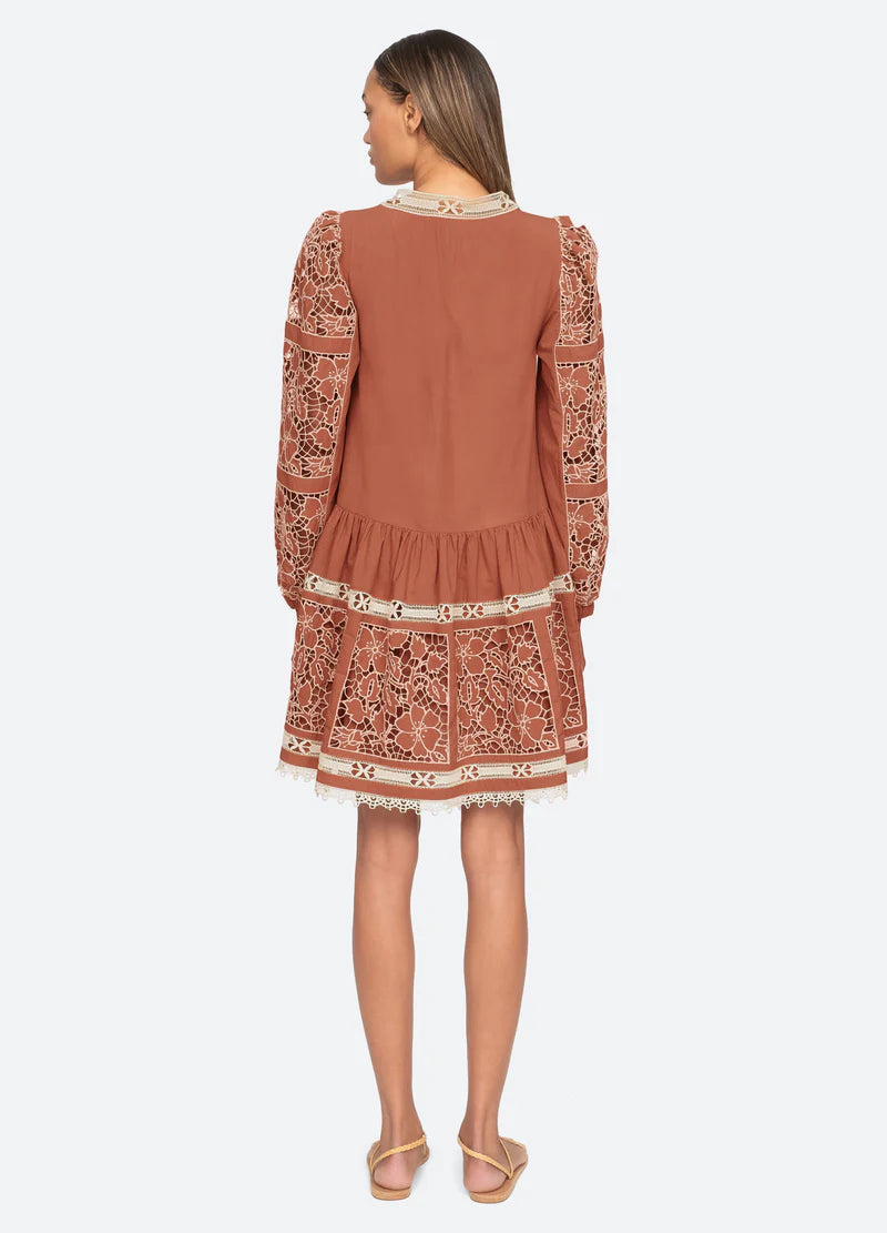 Sea NY Joah Embroidery Tunic Dress