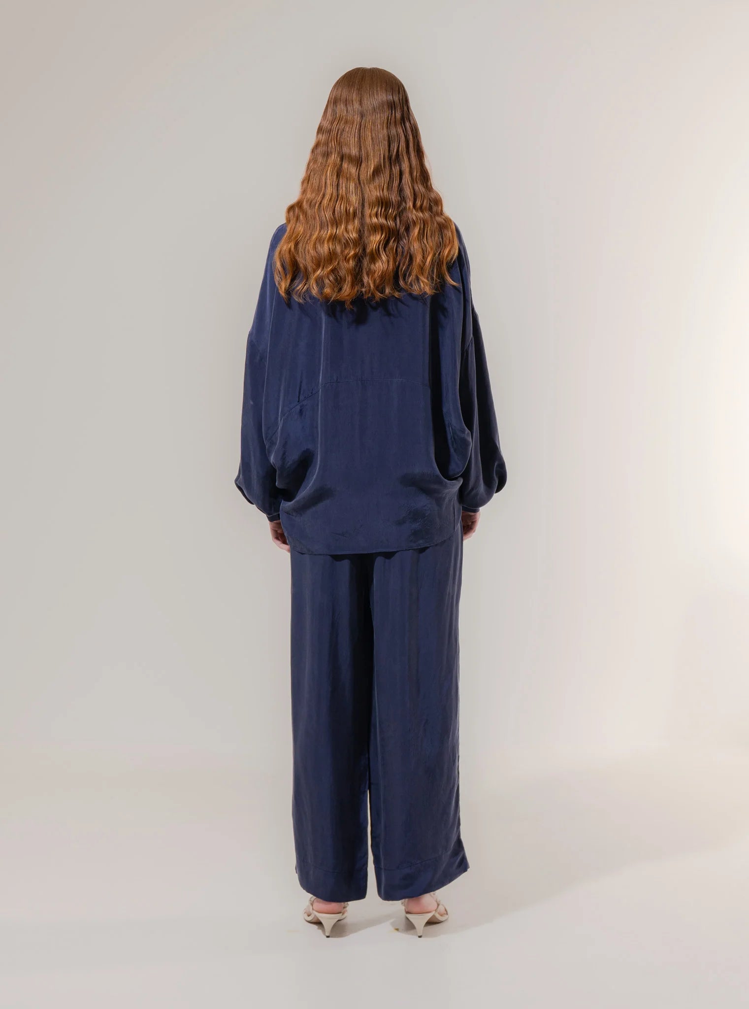 Emin + Paul Curved Hem Blouse
