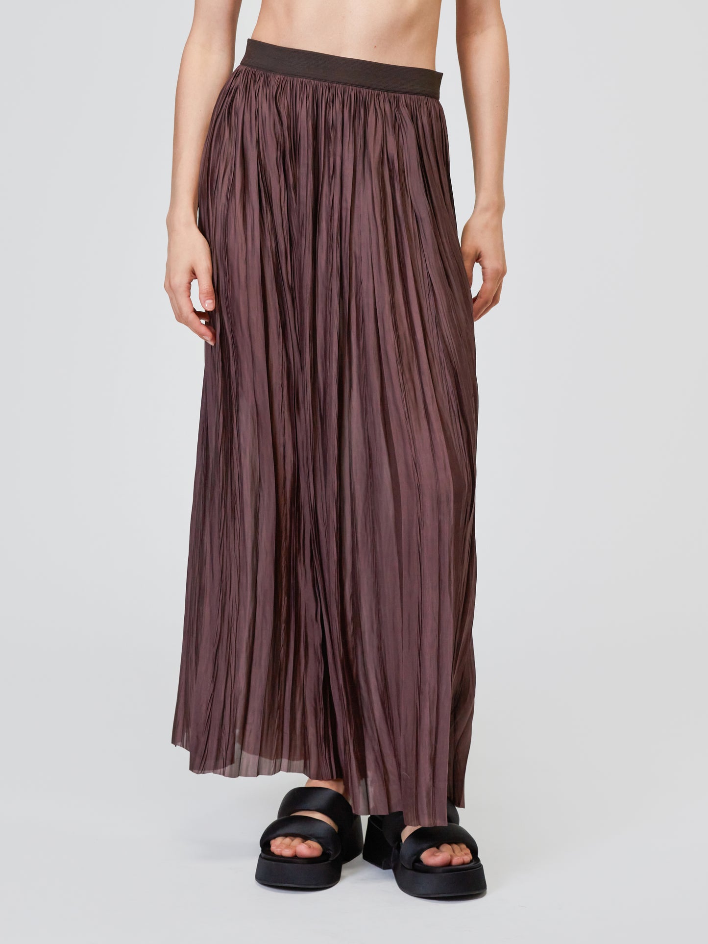 Roberto Collina Long Pleated Skirt T57167
