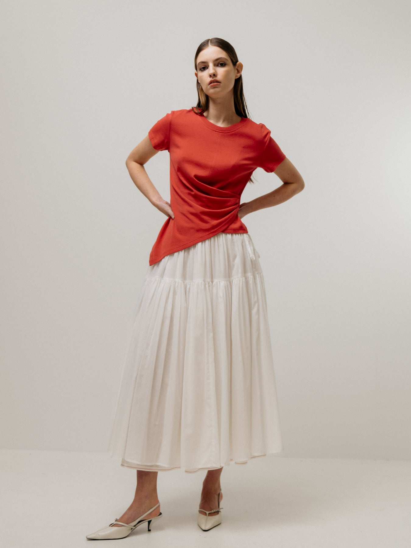 Emin + Paul Single Tiered Skirt SK3402