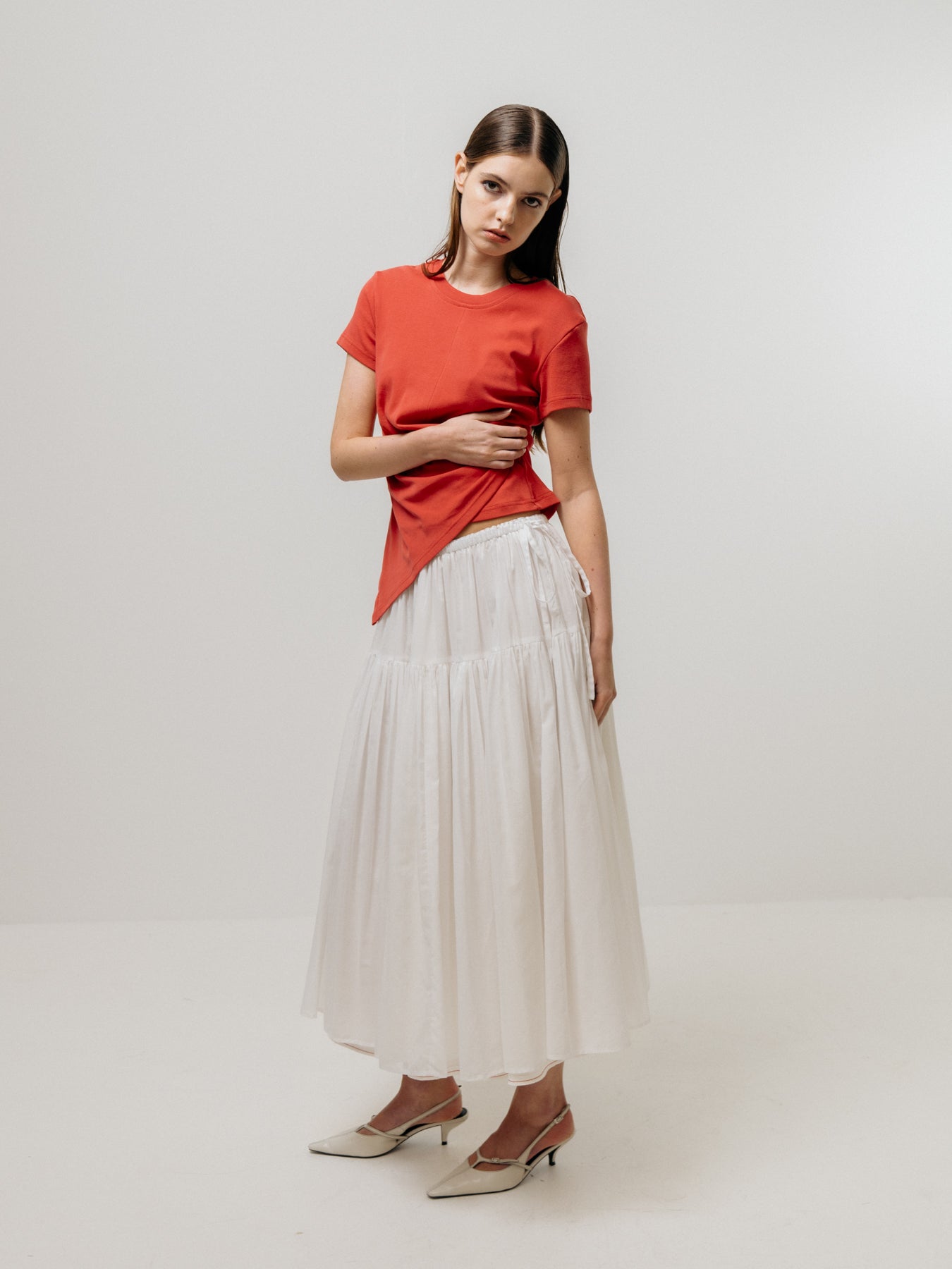 Emin + Paul Single Tiered Skirt SK3402