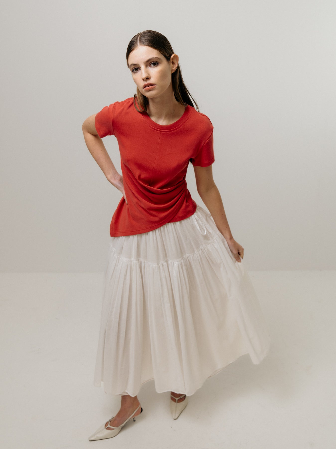 Emin + Paul Single Tiered Skirt SK3402