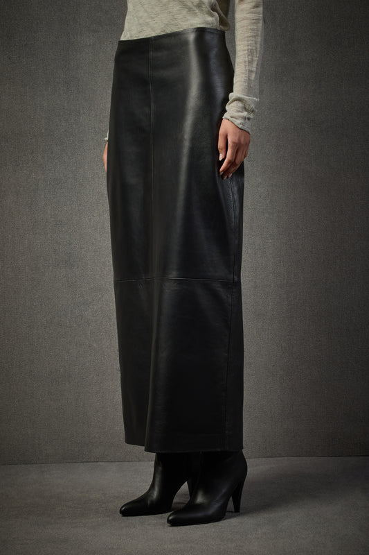 Liviana Conti Leather Skirt L5WX52