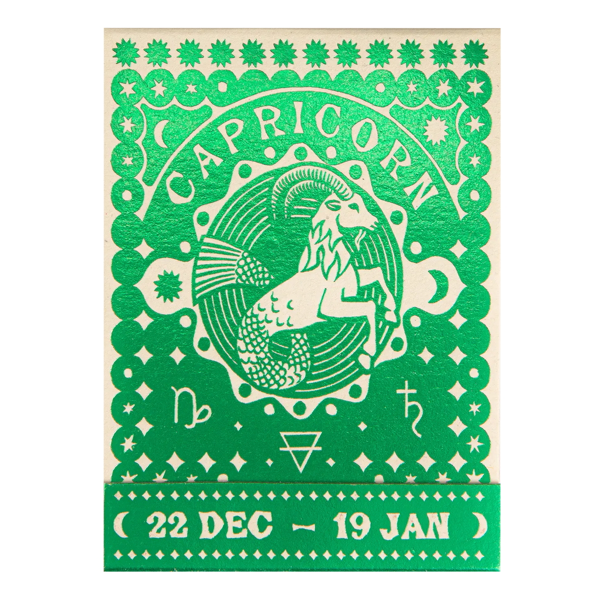 Archivist Capricorn Zodiac Matchbook