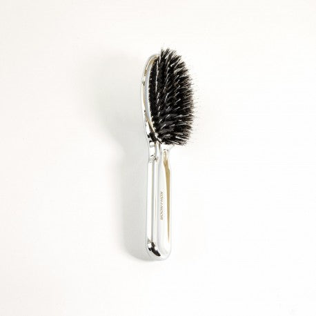 KOH-I-NOOR Chrome Bristle Oval Hairbrush Mini 7117KK