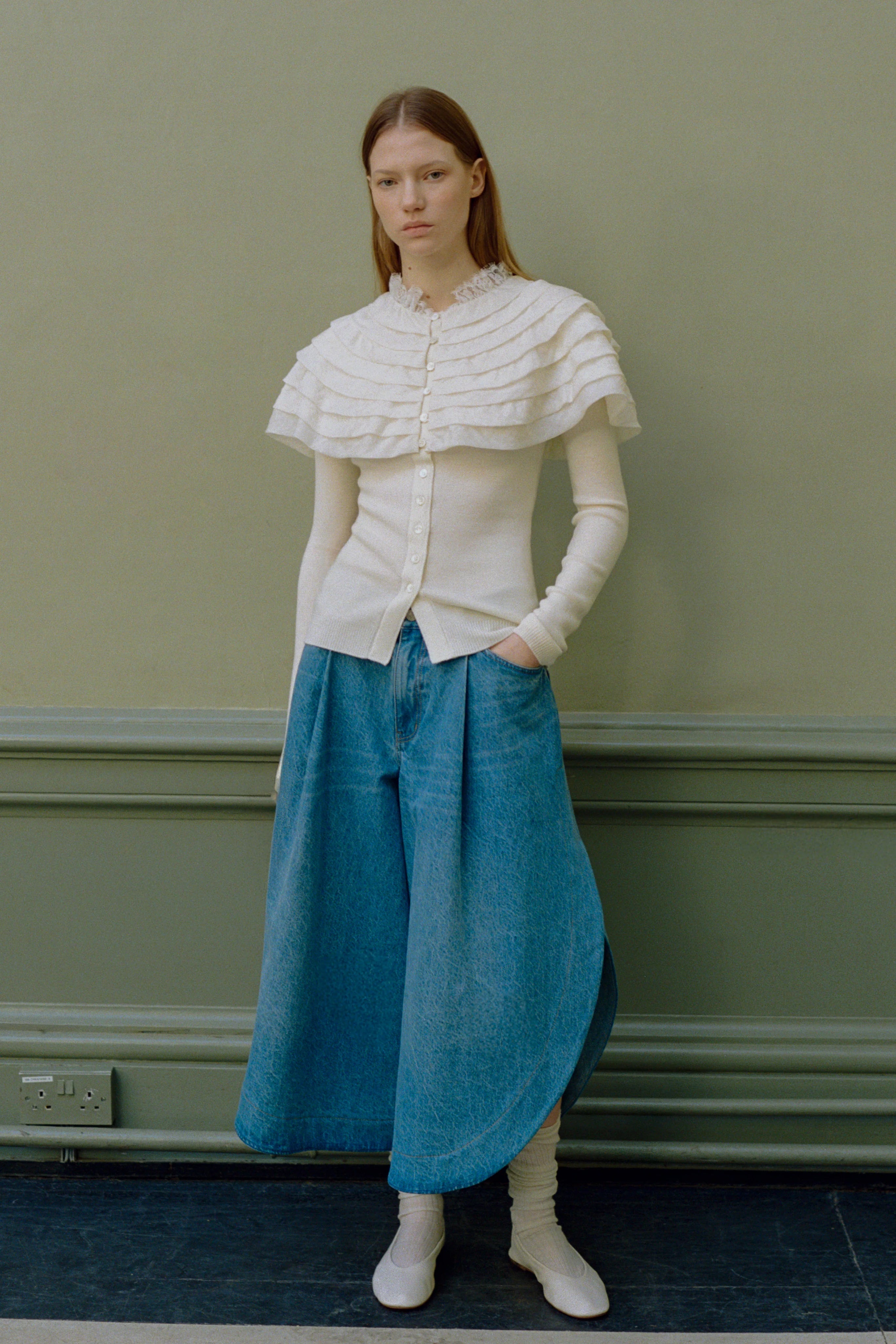 SEA NY Milene Denim Culotte