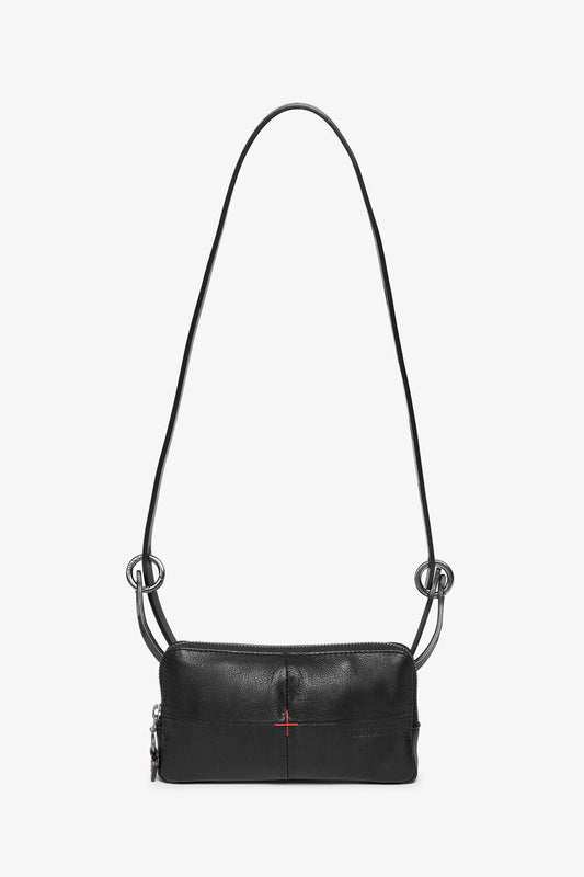 INA KENT X.Oni Bag- Pure Black & Red Stitching