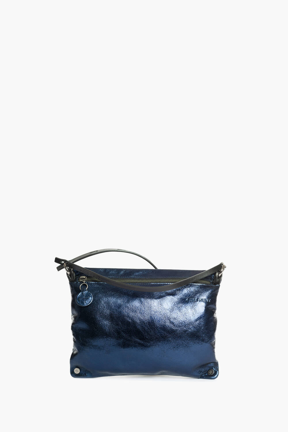 INA KENT Moonlit Bag - crackled navy
