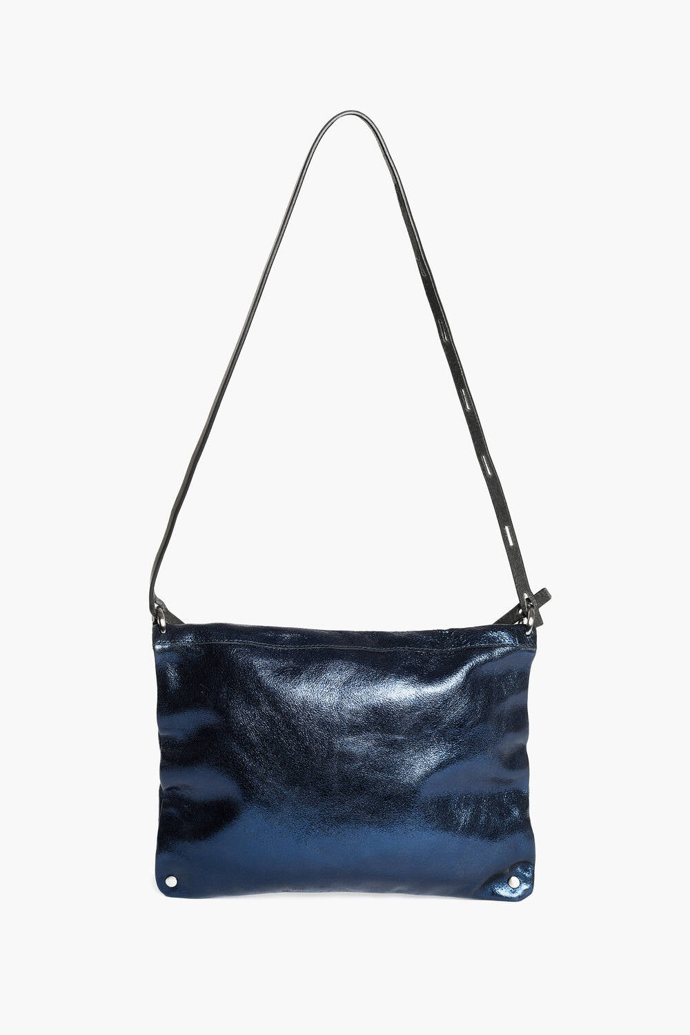 INA KENT Moonlit Bag - crackled navy