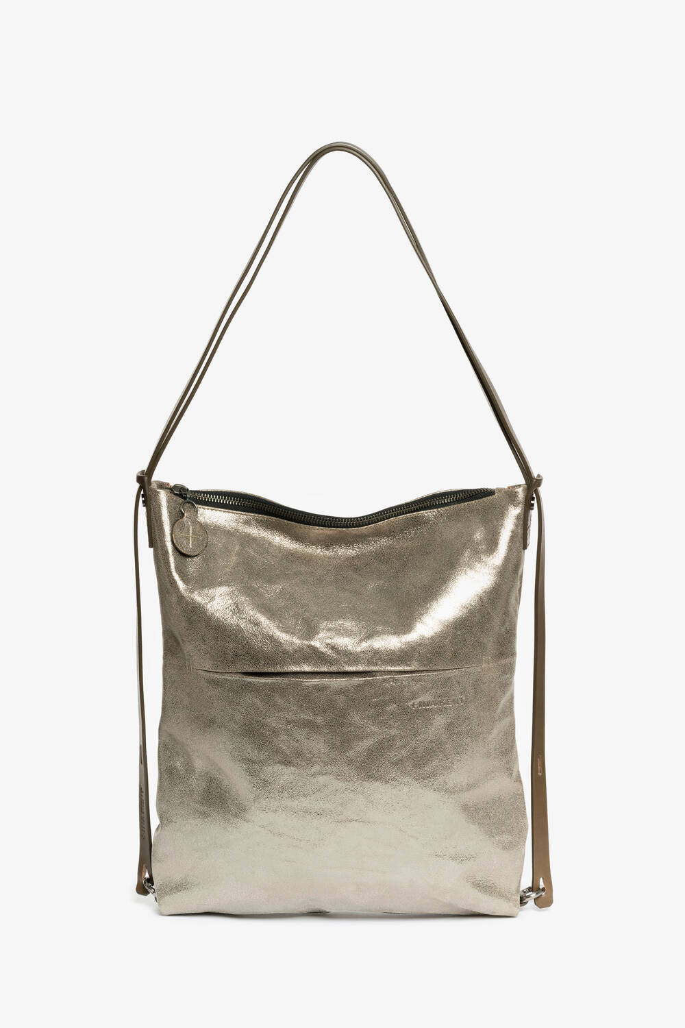 INA KENT Sher Bag- Crackled Anthra