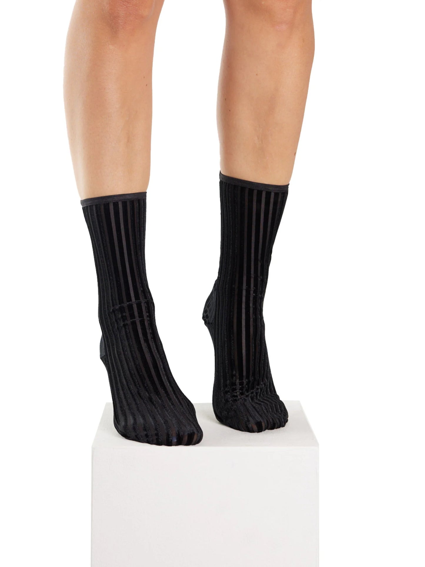 Simone Wild RIB Velvet Ankle Socks