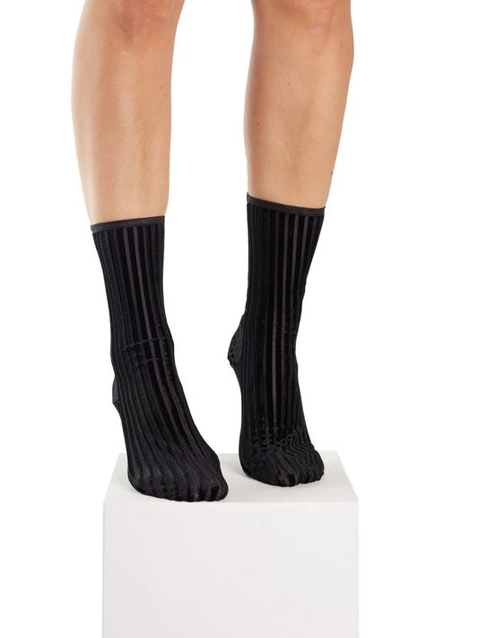 Simone Wild RIB Velvet Ankle Socks