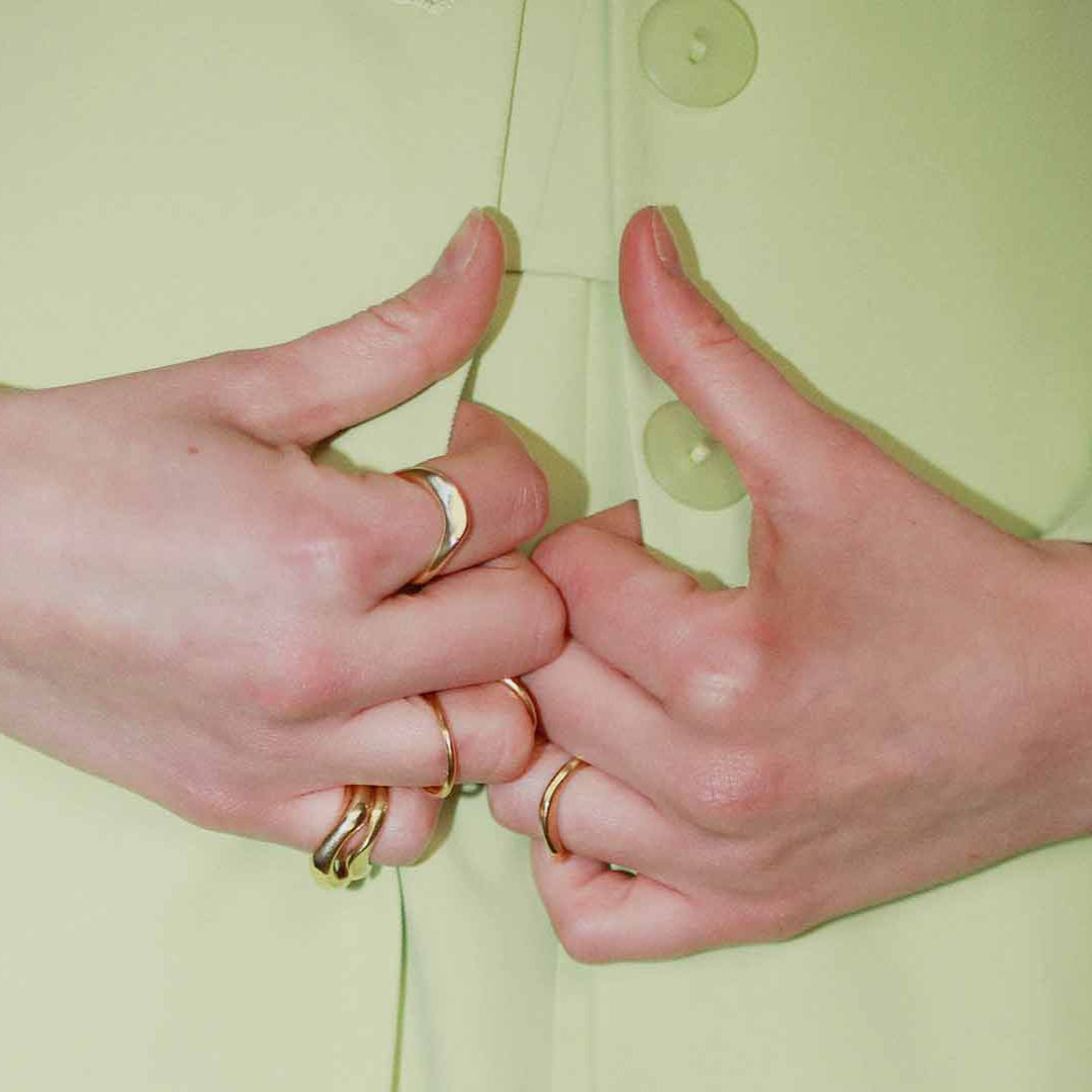 BEATRIZ PALACIOS A03-SUS Wave Ring Small