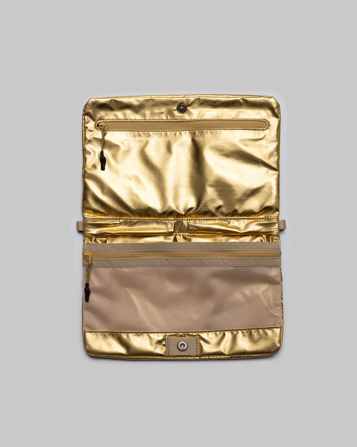 TOPOLOGIE Flat Sacoche Small Gold Metallic