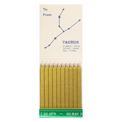 Archivist Taurus Zodiac Matchbook