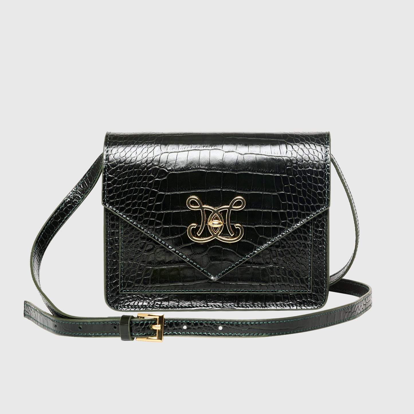 DE MARQUET Envelope Faux Croc