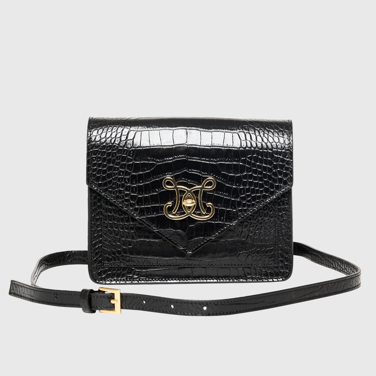 DE MARQUET Envelope Faux Croc