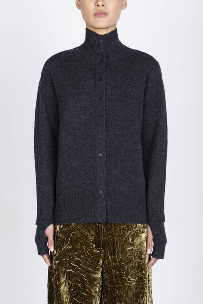 Alysi Stand up Collar Cardigan