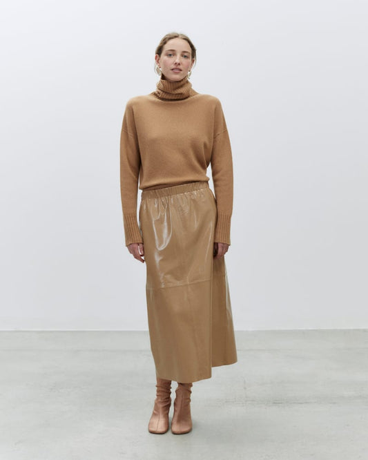 Alysi Leather Skirt 265013