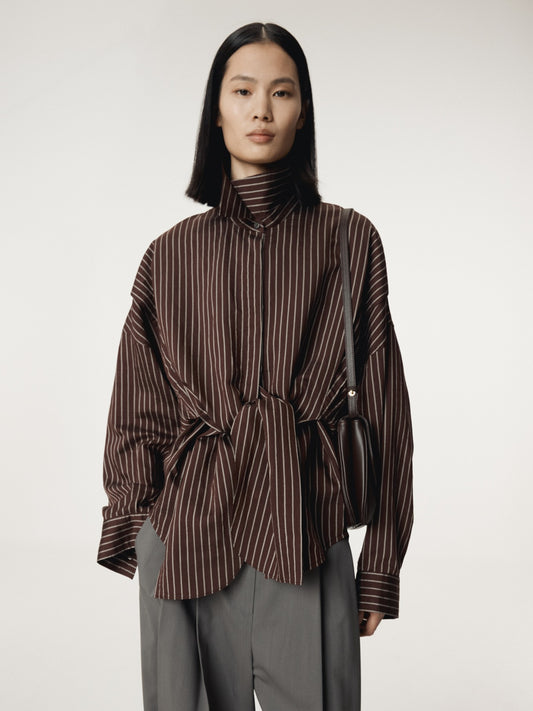RECTO Double Layer Stripe Shirt