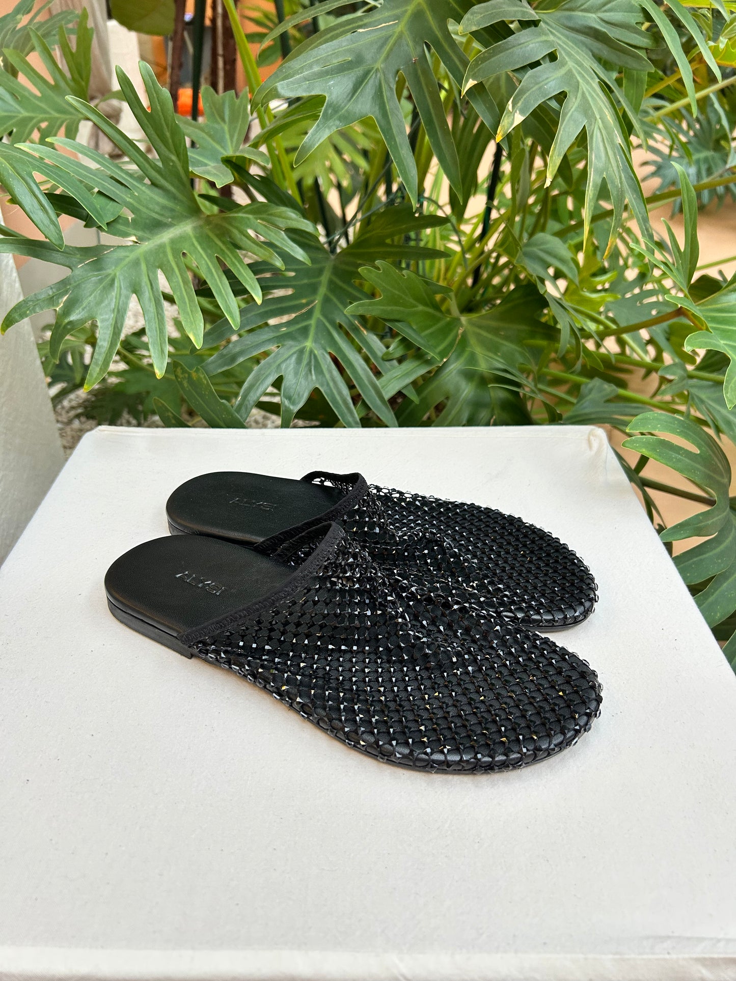 Alysi Flat Strass Mule