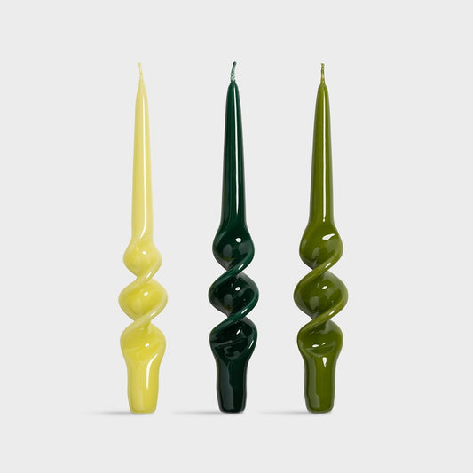 &Klevering Candle Alpha Greens Set of 3