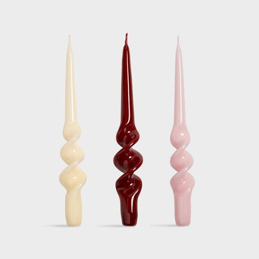 &Klevering Candle Alpha Reds Set of 3