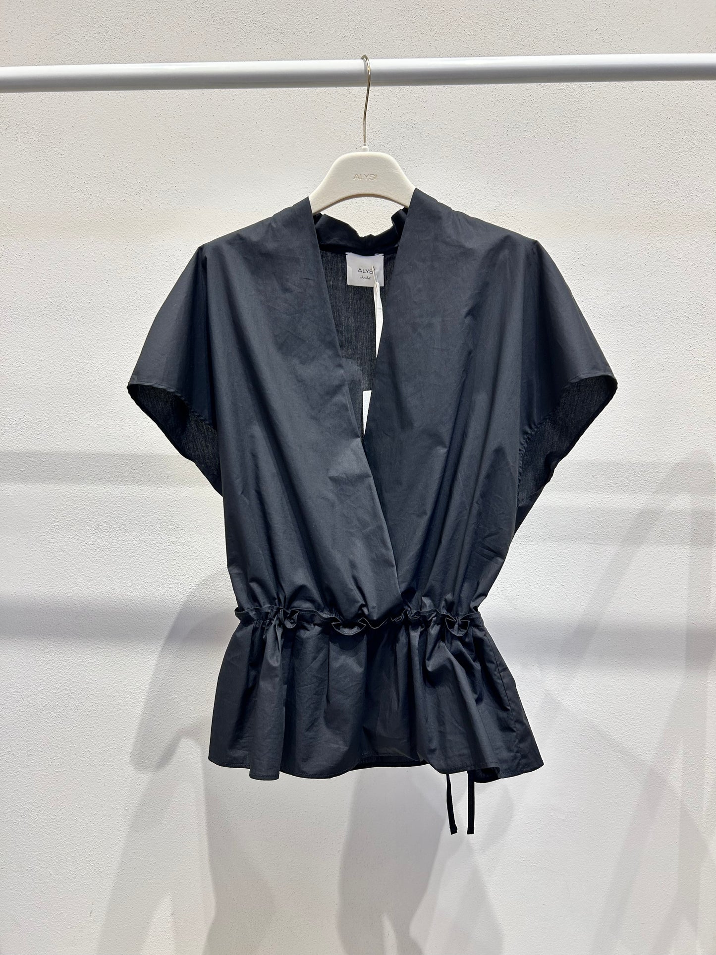 Alysi Popeline Wrapped Blouse