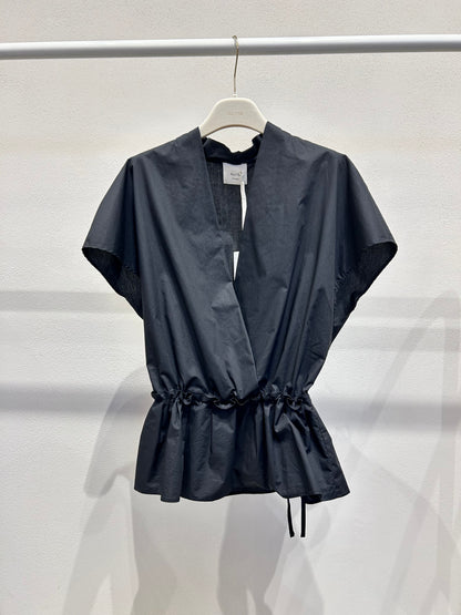 Alysi Popeline Wrapped Blouse