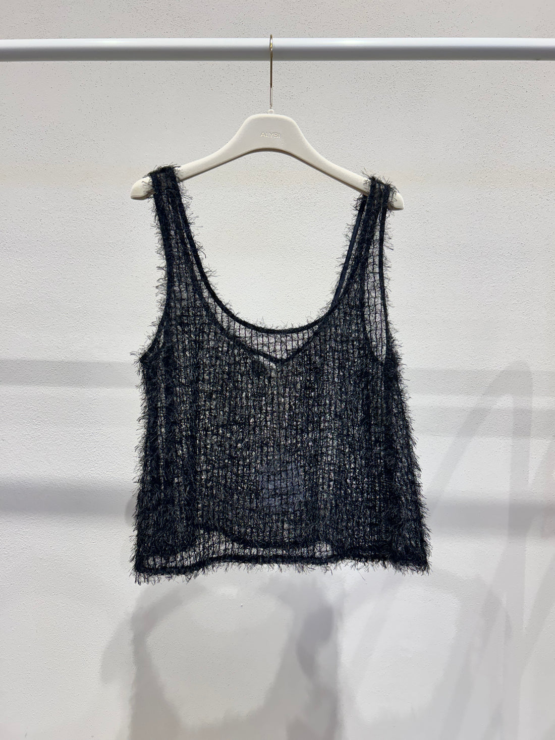 Alysi Fuzzy Fringe Top