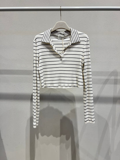 Alysi Polo Jersey Mini Stripes