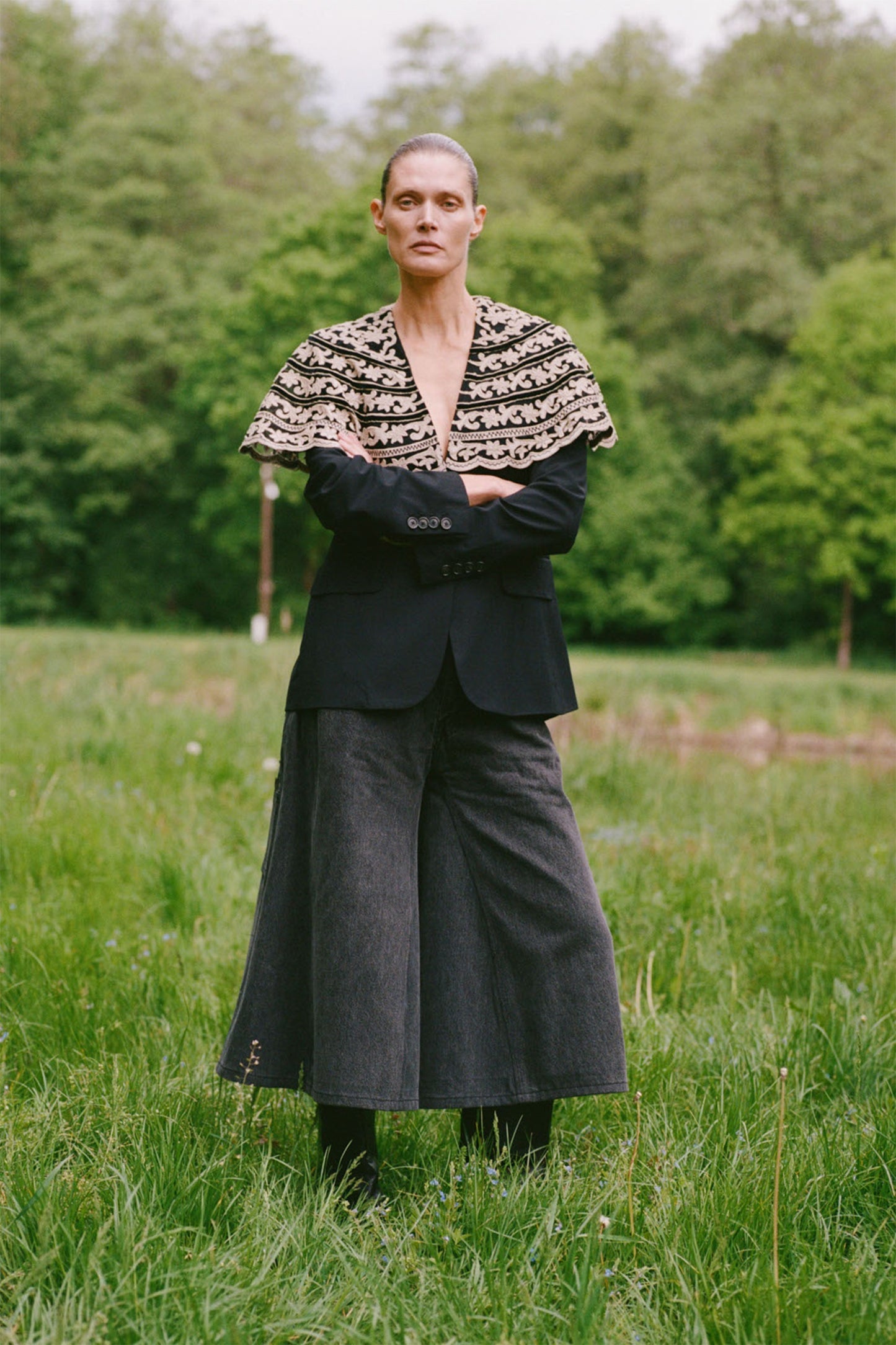 SEA NY Lyssa Denim Culottes